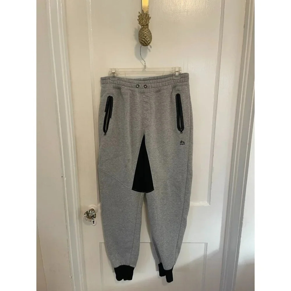 RBX Men's Size Medium Gray & Black Jogger Pants
